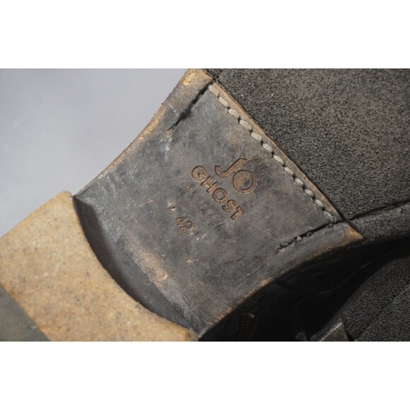 JO GHOST Croc-Embossed Leather Side Zip Ankle Boots Men’s EU Size 42 main image 4